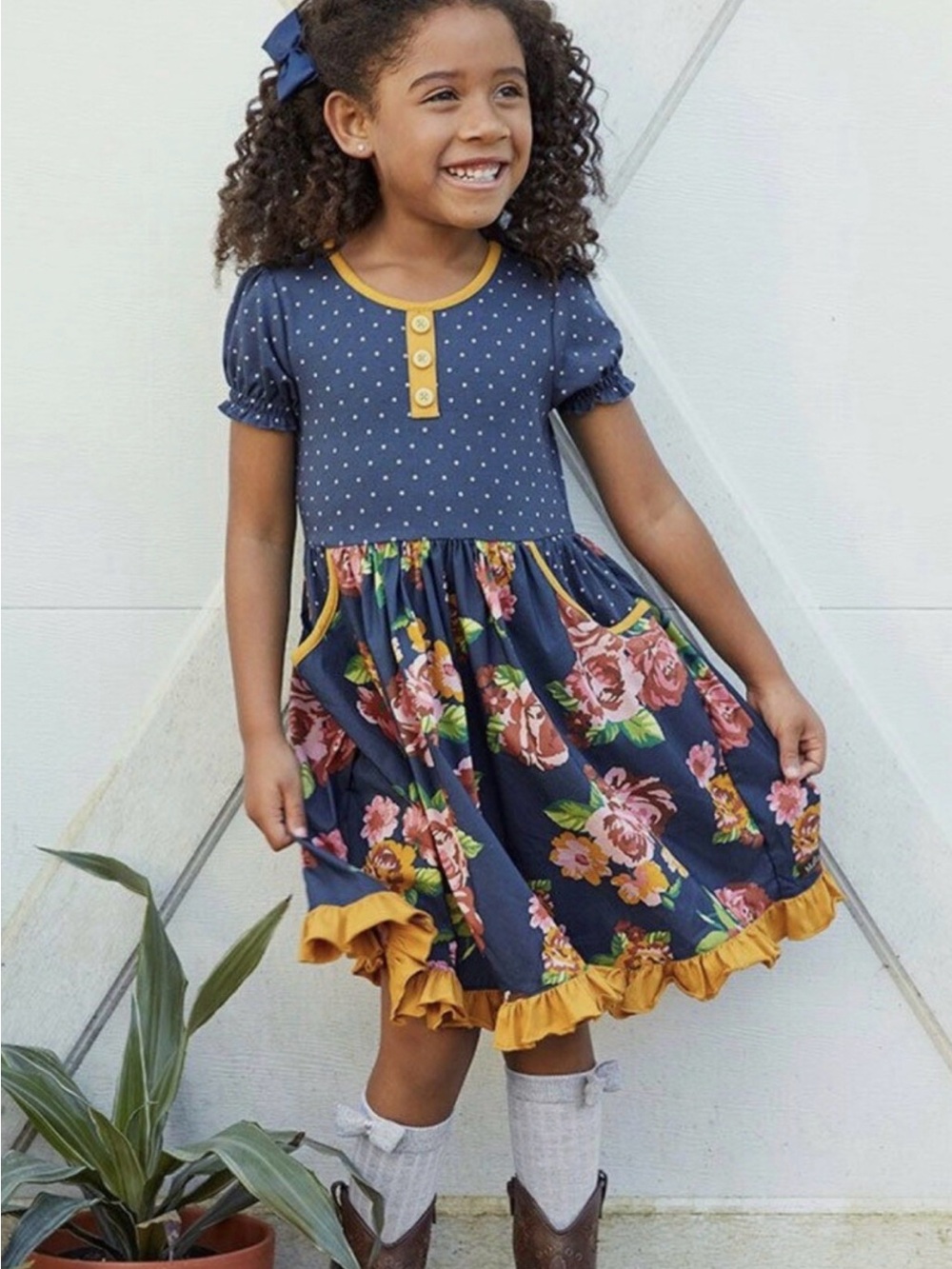 Matilda Jane Joanna Gaines Girls You Belong Floral Dress / Size 6